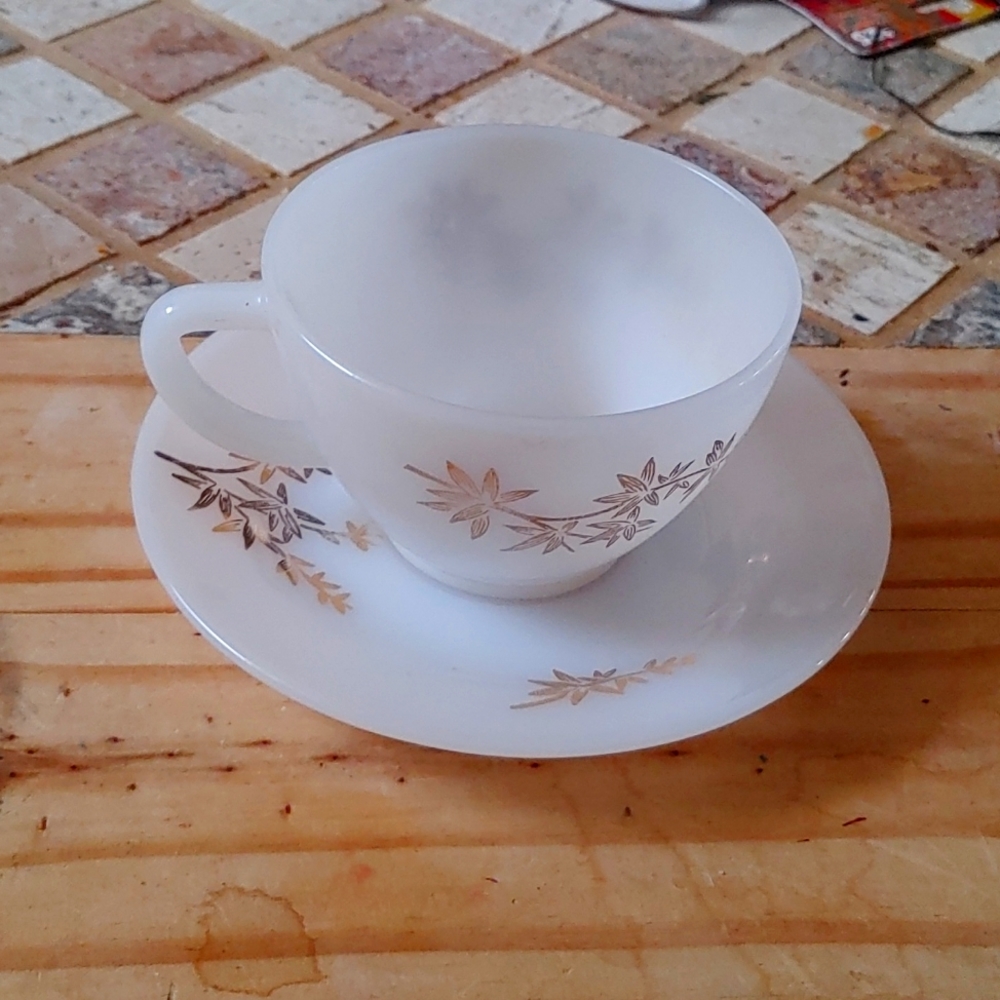 Fire king cup and saucer